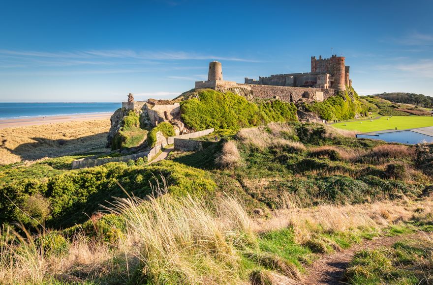Bamburgh Castle in Northumberland