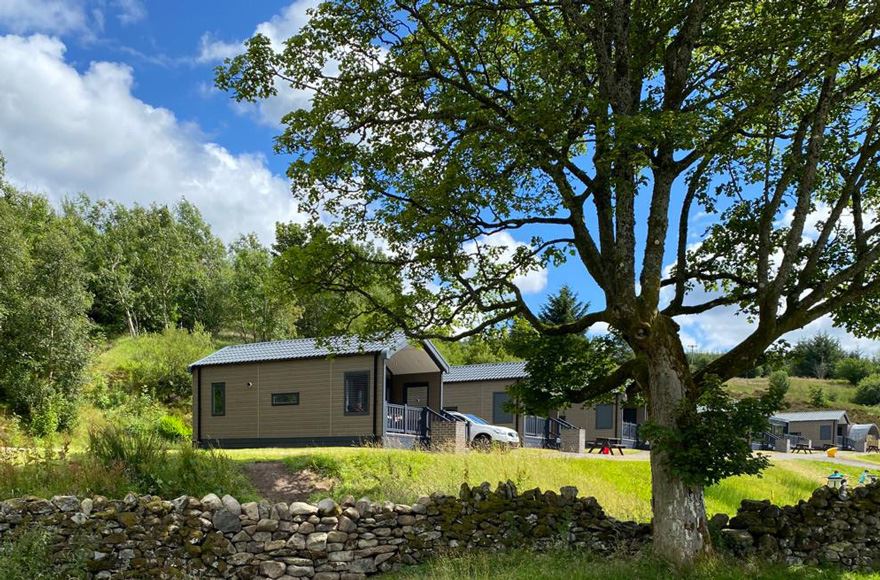 Glamping cabins at Troutbeck Head