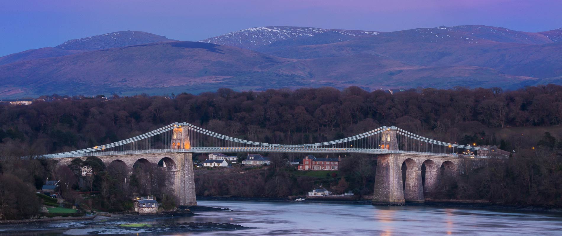 Menai Bridge on the Isle of Anglesey