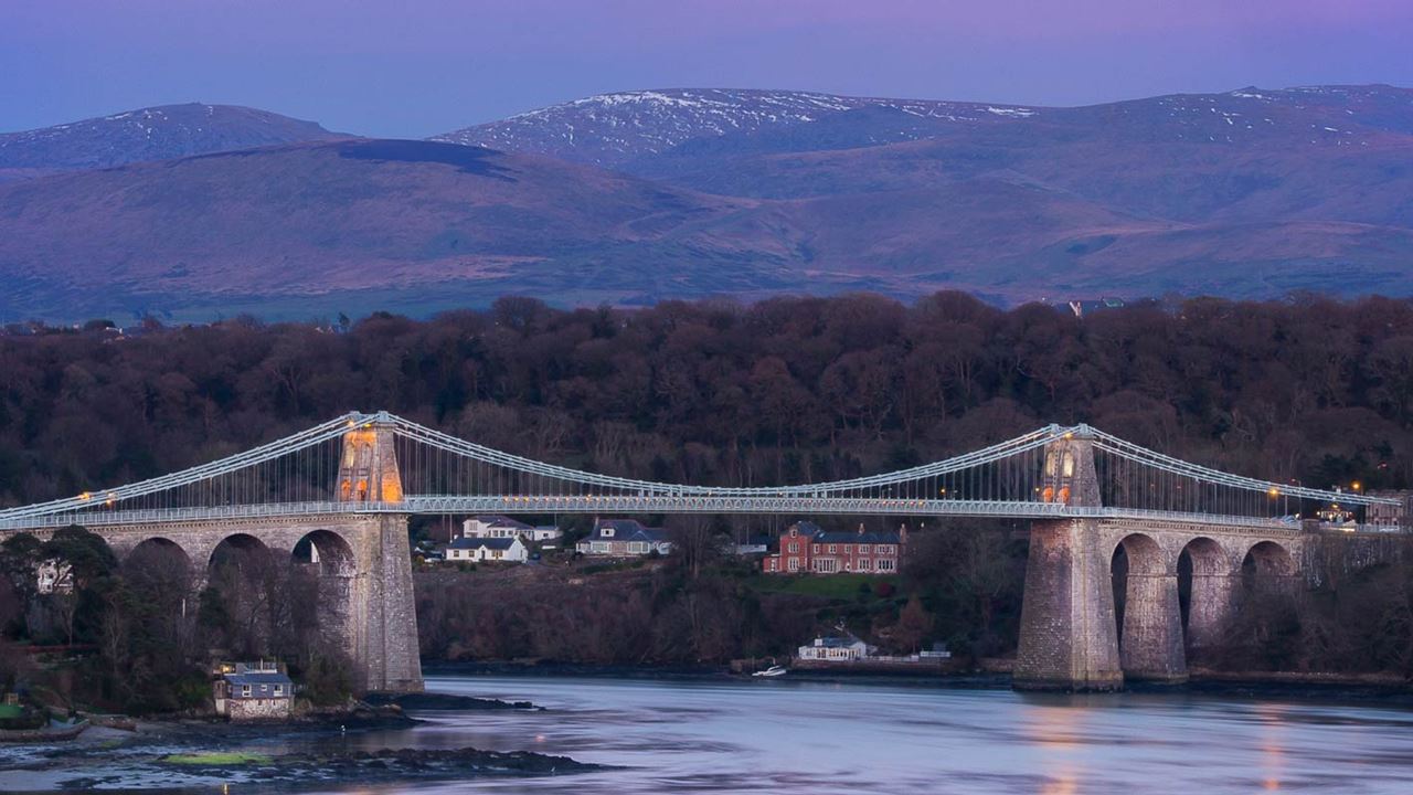 Menai Bridge on the Isle of Anglesey