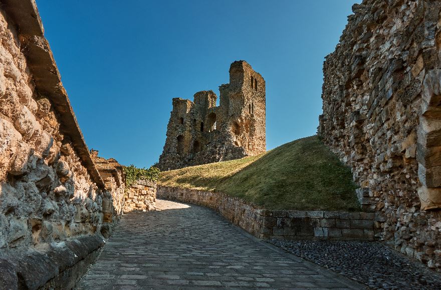 The view as you make your way up to Scarborough Castle.