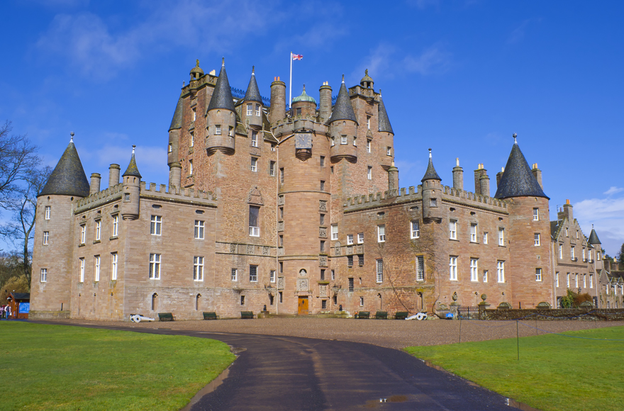 Glamis Castle in Angus, Scotland