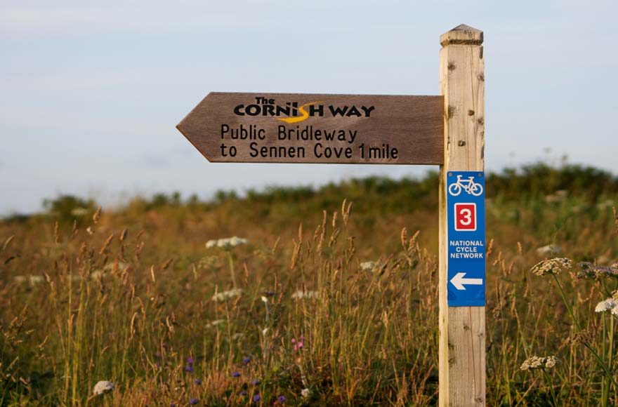 Bikes at the ready - choose from the Cornish Way cycle route and National Cycle Network route 3